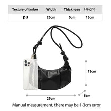 Women's Crescent Shoulder Bag Elegant PU Leather Handbag 2026 Trendy Crossbody Purse Minimalist Chic Daily Evening Bag