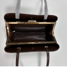 Luxury Leather Handbag For Women High-end Hardware Magnetic Suction Clip Design Elegant Minimalist Shoulder Underarm Bag Purse