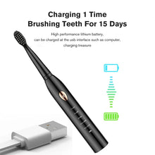 Electric Toothbrush 5-gear Mode USB Charging 4 colors IPX7 Waterproof Ultrasonic Rechargeable Soft Hair Toothbrush Adult Classic