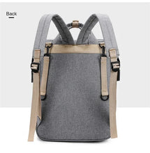Large Capacity Mommy Diaper Backpack with Changing Mat Foldable Baby Bed Nursing Bag for Milk Bottle Storage
