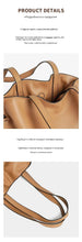 2025 High-End Women's Bucket Bag Lady Unique Drawstring Pleated Shoulder Bag Soft Split Cowhide Leather Cloud Tote Handbag New