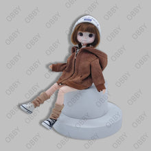 For Blythe DLL Zsiga Oversized Casual Jacket Hoodie For OB22/24 1/6 BJD Azone Dolls Handmade Clothes Dressing Doll Clothing