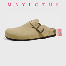 New Boston Clogs Slippers For Women Men Cork Sandals Femme Hombre Suede Mules Slides With Arch Mujer Zuecos Shoes