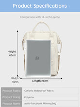 PANGDUBE Diaper Bag Backpack for Maternity Moms Baby Nappy Bag with Stroller Hooks Waterproof Large Capacity Travel Mommy Bag