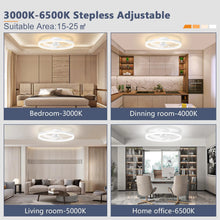 LED Ceiling Light Ceiling Fan Modern Simple Home Bedroom Remote Control Dimmable Fan Light
