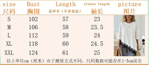 2026 Summer New Arrival Women's Oversized Ruffle Print Leopard Print Padded Lacing Loose Fit T-Shirt