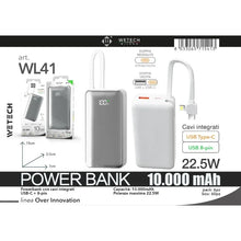 Models WL39, WL41, WL44, WL46, WL50, WL52 Slim Power Banks, 18W/22.5W PD Fast Charge, MagSafe Compatible, Built-in Lightning Type-C Cables, Dual Output Portable Charger for Mobile Devices