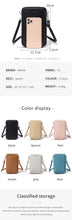 Classic and Minimalist Women's Handbag Fashionable PU Leather Large Capacity Shoulder Bag Solid Color Crossbody Zipper Phone Bag