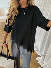2026 Summer New Arrival Women's Oversized Ruffle Print Leopard Print Padded Lacing Loose Fit T-Shirt