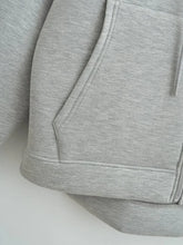 HH Autumn Women Casual Hooded Jacket Loose Oversize Zipper Hoodie Sweatshirts Solid Coat Office Lady Chic Outwear Tops