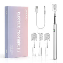 Electric Toothbrush Mental Thin Brush Body Specially for Women Pure Wisdom Beauty Soft DuPont Bristle, 4 brush heads Waterproof
