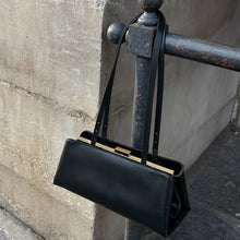 Women Long Saddlebag Leather Clutch Bag Horizontal Square  Handbag Magnetic Suction Clip Wallet Minimalist Shoulder Underarm Bag