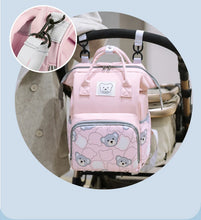 Baby Nappy Bag Mommy Maternity Backpack Baby Diaper Bag For Stroller Fashion Printed Bear Large Capacity Waterproof Diaper Bag