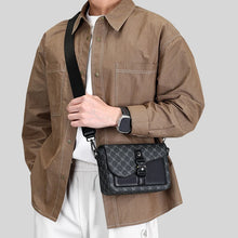 High-End Men's Stylish Crossbody Bag PU Leather Sling Bag Minimalist Business Shoulder Bag Perfect for Daily Commute Travel