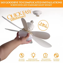 LED Ceiling Fan Light E27 with Remote Control 3 Colors for Dimmable Suitable for Living Room Bedroom Kitchen Study Household Use
