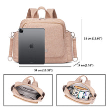 Soboba Women's Diaper Backpack Large Capacity with Stroller-Hanging Straps Portable Light Nappy Changing Bag for Babies