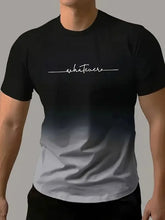 Simple Printed Men's Clothing Fashion Oversized Men's T-Shirt Summer Outdoor Breathable Men Top New Round Neck Men Short Sleeve