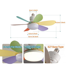 LED 40W ceiling fan light Comfortable ventilation remote control dimming suitable for living room study household use 85-265V