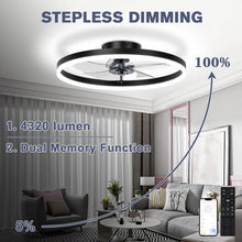 LED Ceiling Light Ceiling Fan Modern Simple Home Bedroom Remote Control Dimmable Fan Light
