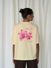 Retro 100% Pure Cotton American Pink orchid Summer New Cute Casual Women's Oversize T-shirt