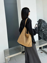 2026 Women's Frosted Leather Tote Bag Large Capacity Soft Suede Bucket Handbag Lady Minimalist Underarm Hobo Shoulder Bag